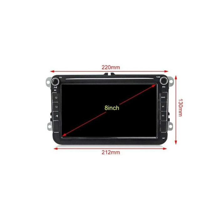 Navigatie Smart Pro 8'' Android 12 – CarPlay & Android Auto Wireless Compatibil cu VW (Passat, Golf, Tiguan, Polo), Skoda (Octavia 2, Superb, Fabia) si Seat (Leon, Ibiza), 4GB RAM, 64GB Memorie [5]