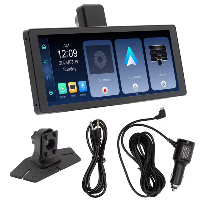 Navigatie Universala & DVR Auto 4K, 10.26” 360° Rotativ, Wireless CarPlay & Android Auto [5]