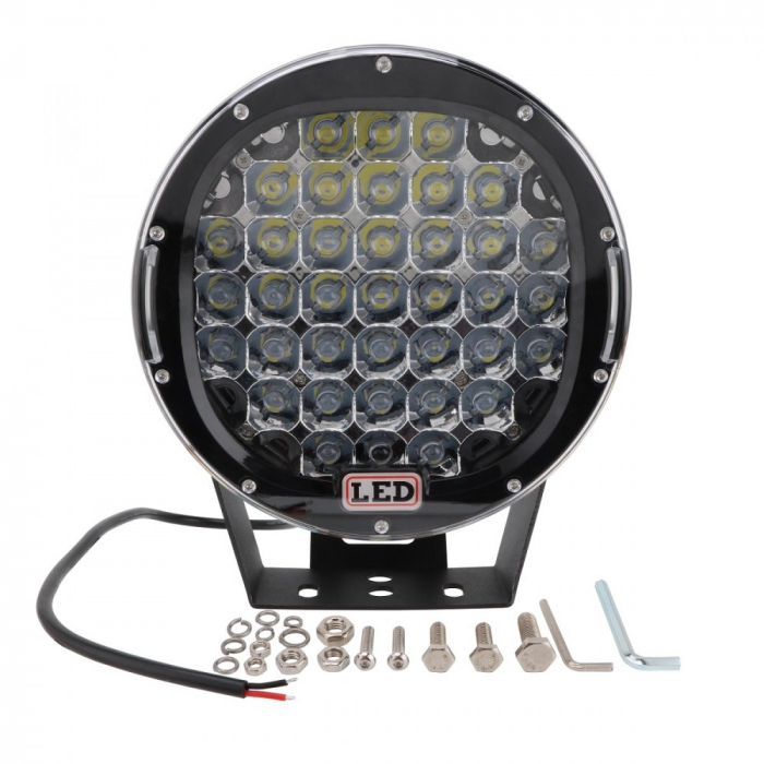 Proiector LED Auto Offroad 185W/12V-24V 13875 Lumeni, Rotund, Spot Beam 30 Grade [2]