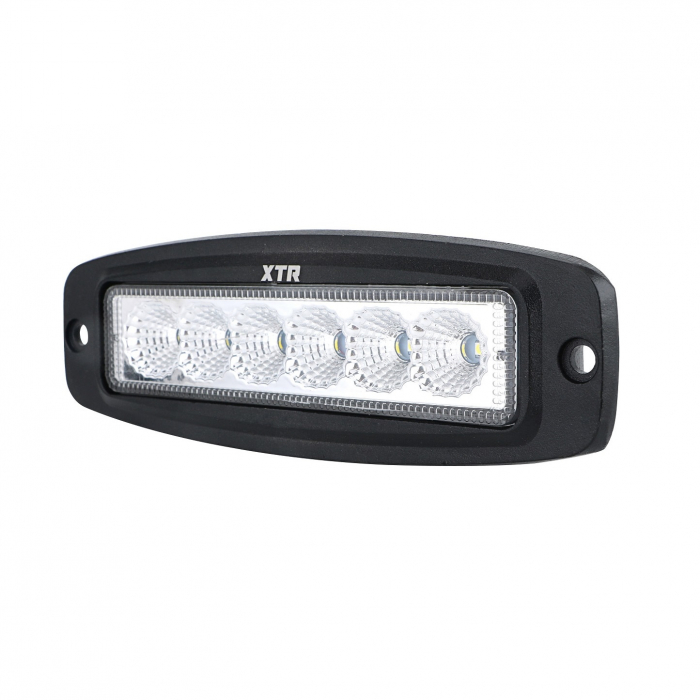 Proiector LED Auto Offroad 18W/12V-24V, 1320 Lumeni, 20cm Incastrabil Flood Beam 60 grade [3]