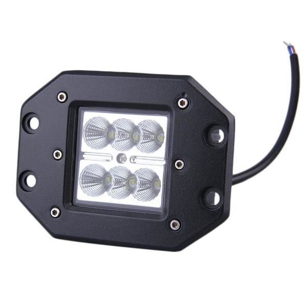 Proiector LED Auto Offroad 18W/12V-24V, 1320 Lumeni, Incastrabil, Spot Beam 8 Grade [2]