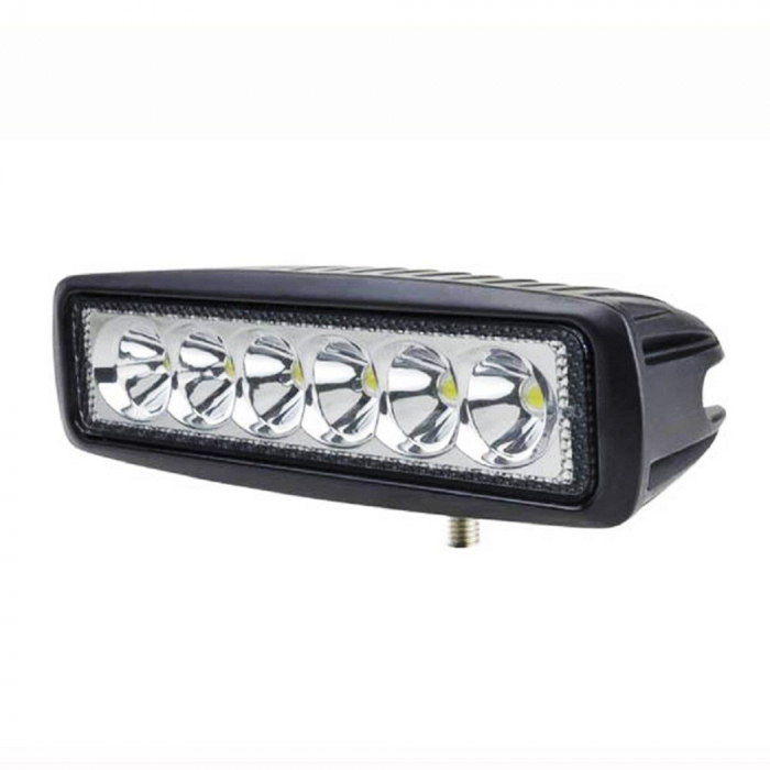 Proiector LED auto offroad 18W/12V-24V, 1170 lumeni, lungime 16 cm, flood beam 60° [3]