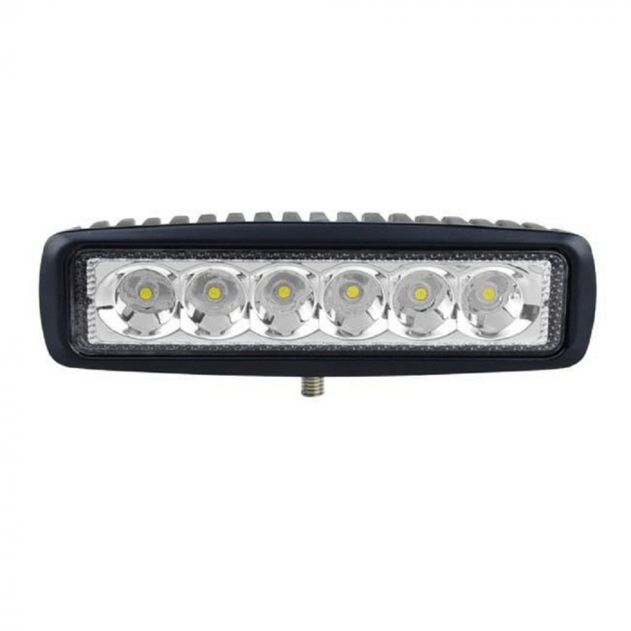 Proiector LED auto offroad 18W/12V-24V, 1170 lumeni, lungime 16 cm, flood beam 60° [4]