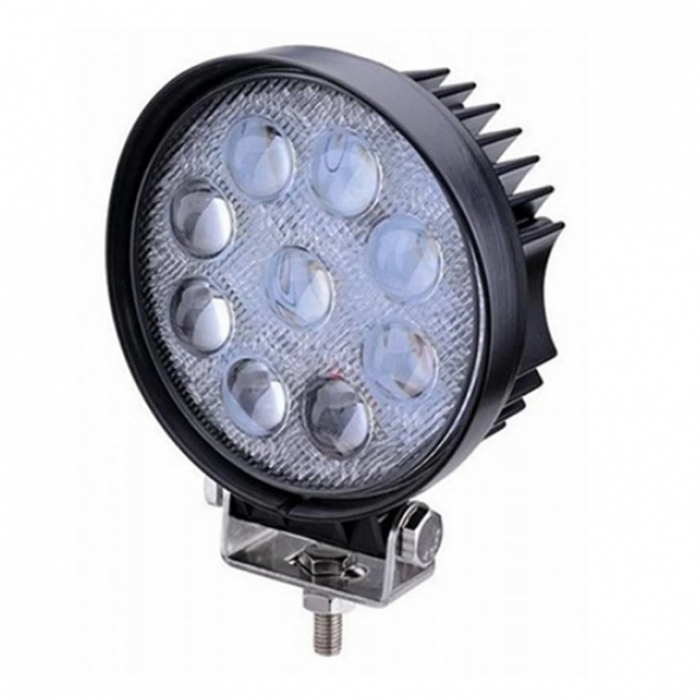Proiector LED Auto Offroad 4D 27W/12V-24V, Rotund, Flood Beam 60 Grade, Slim [4]