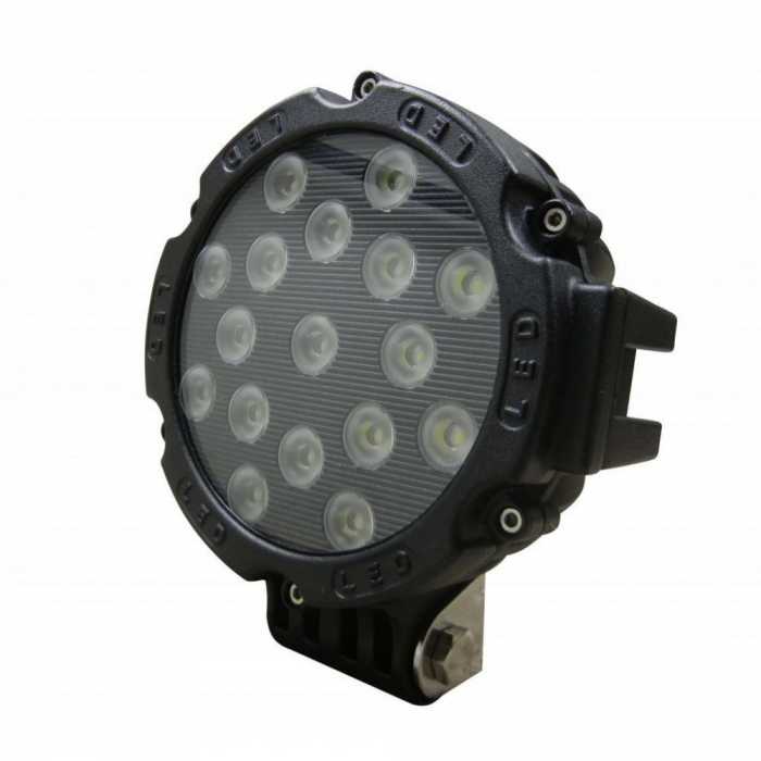 Proiector LED Auto Offroad 51W/12V-24V, 3740 LM, Negru, Spot Beam 30 Grade [3]
