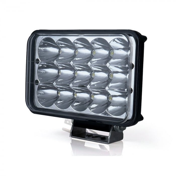 Proiector LED cu doua faze 45W/12V-24V, 3300 Lumeni, Dreptunghiular, Spot Beam 30 Grade [3]