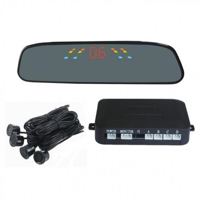 Senzori parcare cu display in oglinda wireless S306W [1]