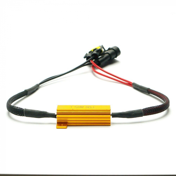 Set 2 Anulatoare eroare bec ars pentru Led H8, H9, H11 Canbus, Rezistor 50W 8 Ohm - [4]