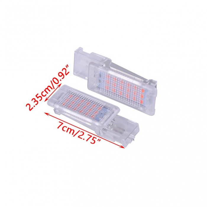Set 2 Lampi Led iluminat interior, picioare VW Passat, Polo, Caddy, Touareg, Sharan, Tiguan, Eos, Golf, Jetta, Scirocco, Skoda Superb 2 - BTLL-055 [4]