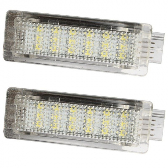 Set 2 Lampi LED Portiere si Interior BMW F01, F20, F30 Lumina Alba BTLL071 [3]