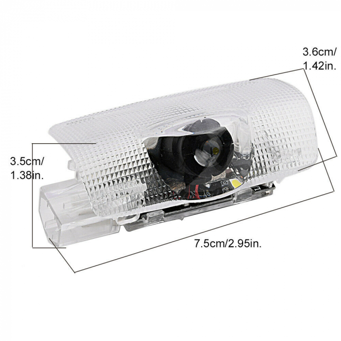 Set 2 Lampi Logo Portiere Toyota Prius, Corolla, Land Cruiser, Crown - KH-TY2 [2]