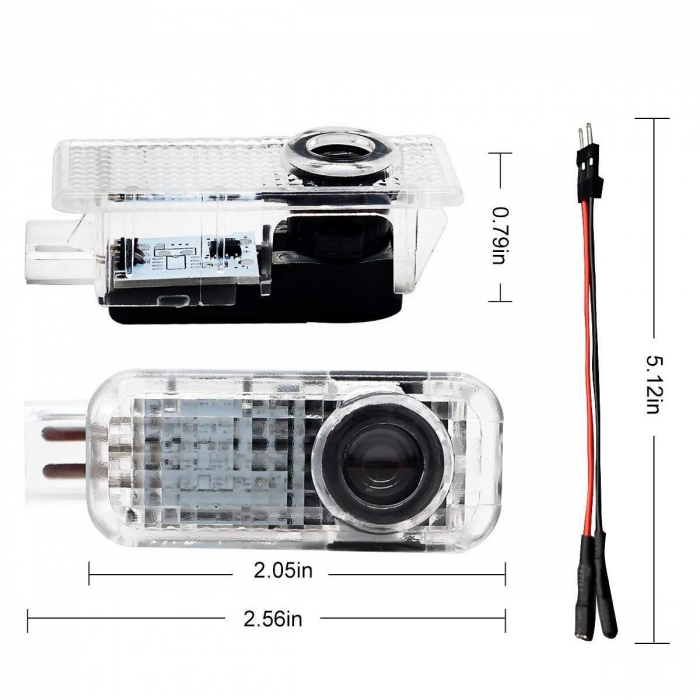 Set 2 Lampi Logo Portiere Skoda Octavia, Roomster, Fabia, Superb - KH-S4 Skoda [2]