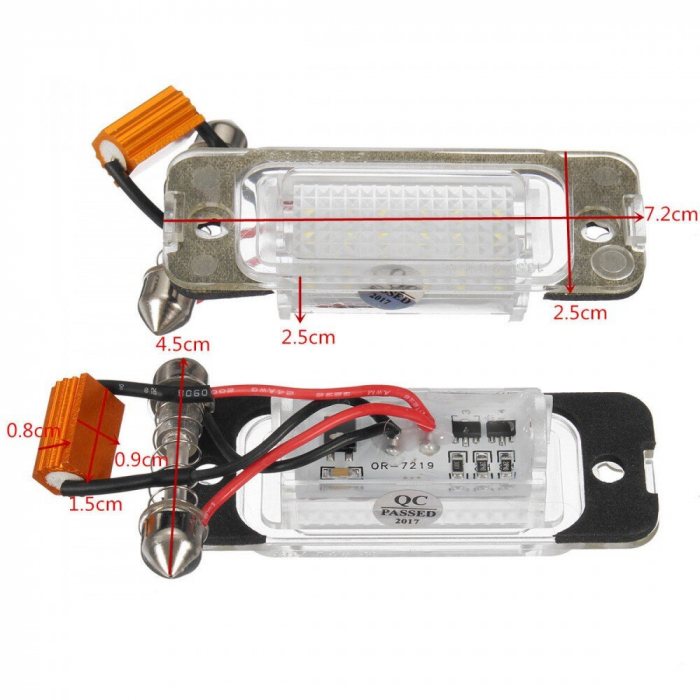 Set 2 Lampi Numar Led Dedicate Mercerdes-Benz ML W164, GL X164, R-Class W251 - BTLL-211 [2]