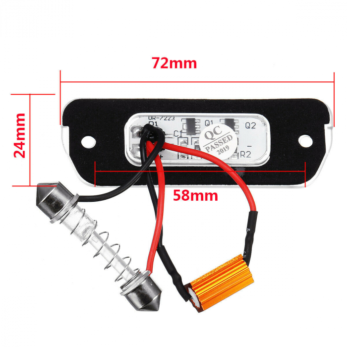 Set 2 Lampi Numar Led Dedicate Pentru Mercedes-Benz ML W164, R W251, GL X164 - BTLL-254 [1]