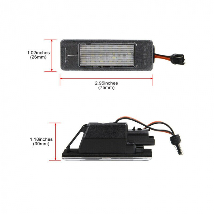 Set 2 Lampi Numar LED Fiat Ulysse, Scudo - V-032006-1 [2]