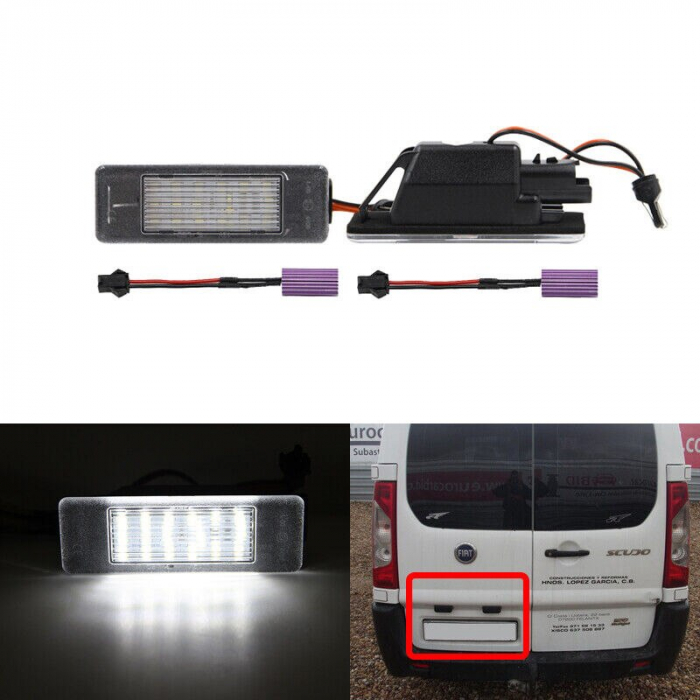 Set 2 Lampi Numar LED Fiat Ulysse, Scudo - V-032006-1 [4]