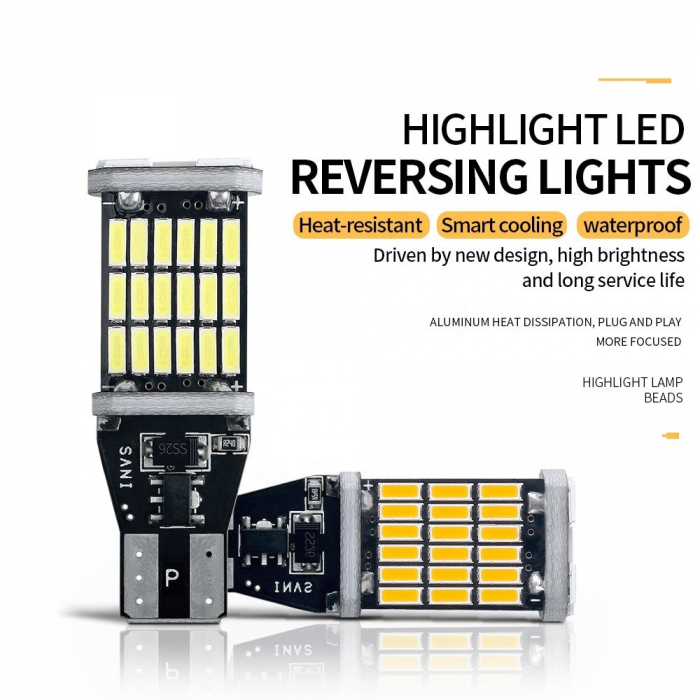 Set 2 Led Auto Canbus T15 (W16W) 45 Smd 4014 12V - T15-4014-45LED [2]