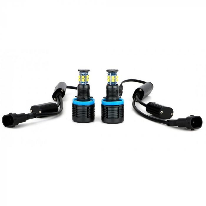 Set 2 Led Marker BMW H8 96W Can Bus cu Leduri Cree compatibil cu BMW E90 facelift, E60 Facelift, X5 E70, X6 E71, E82, E88 facelift [1]