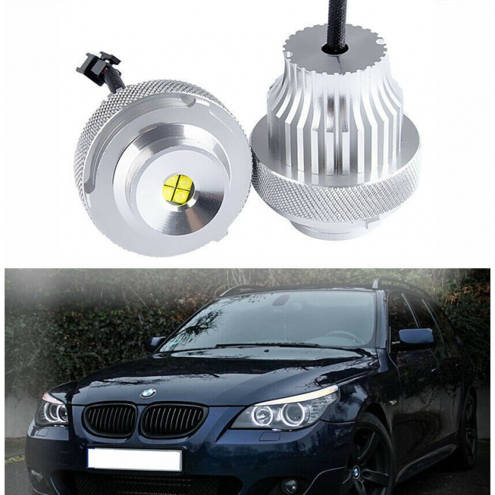 Set 2 Led marker dedicat BMW E60 LCI 32W CanBus dupa 2007 pentru farurile cu lupa dar fara xenon din fabrica [4]