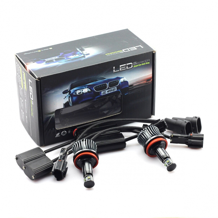 Set 2 Led marker H8 2x20W Can Bus cu leduri Cree BTLM-9220 [5]