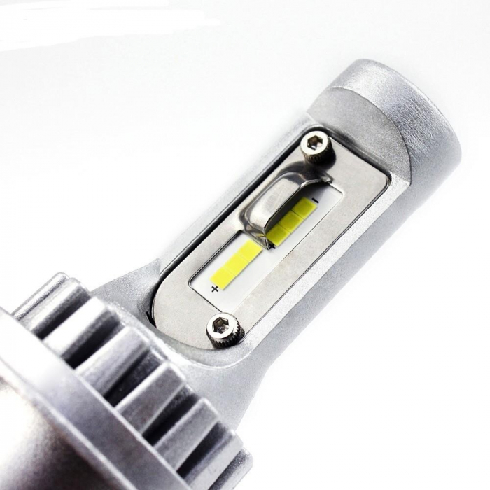 Set 2 leduri auto H4 C12 Canbus, putere 13W, luminozitate 3600 Lm, 12V-24V C12-H4 [4]