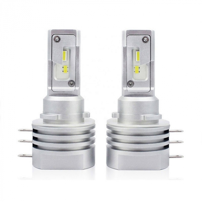 Set 2 leduri H15 ALL IN ONE 20W, 12V, 3200 Lumeni pentru far auto Ford Ranger, VW, Audi, Skida, Mazda, Fiat - V9-H15 [6]