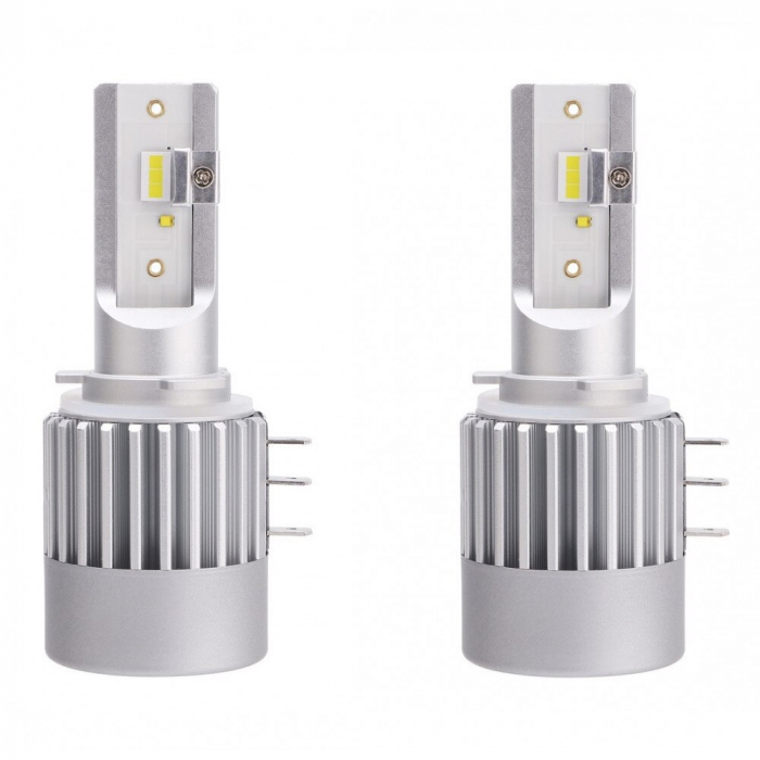 Set 2 leduri H15 ALL IN ONE pentru far auto 50W, 5000 Lumeni, 12V - H15F [3]