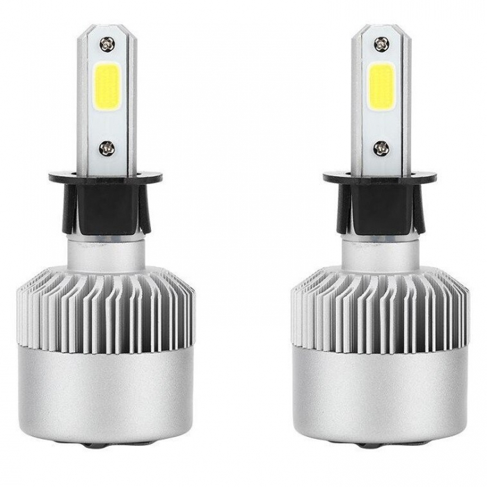 Set 2 Leduri H3 Canbus pentru far auto putere 72W, 6000K, luminozitate 8000 LUMENI, 12V-24V [6]