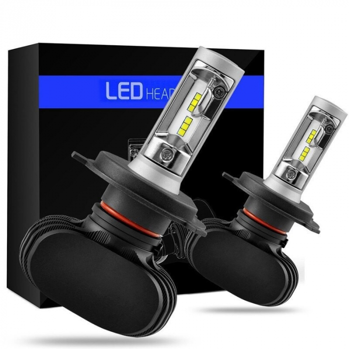 Set 2 leduri H4 CSP Canbus pentru far auto putere 25W, luminozitate 4000 Lm, 12V - 24V S1-H4 [4]
