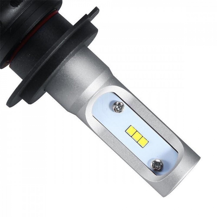 Set 2 leduri H7 CSP Canbus pentru far auto, putere 25W, luminozitate 4000 Lm, 12V-24V S1-H7 [4]