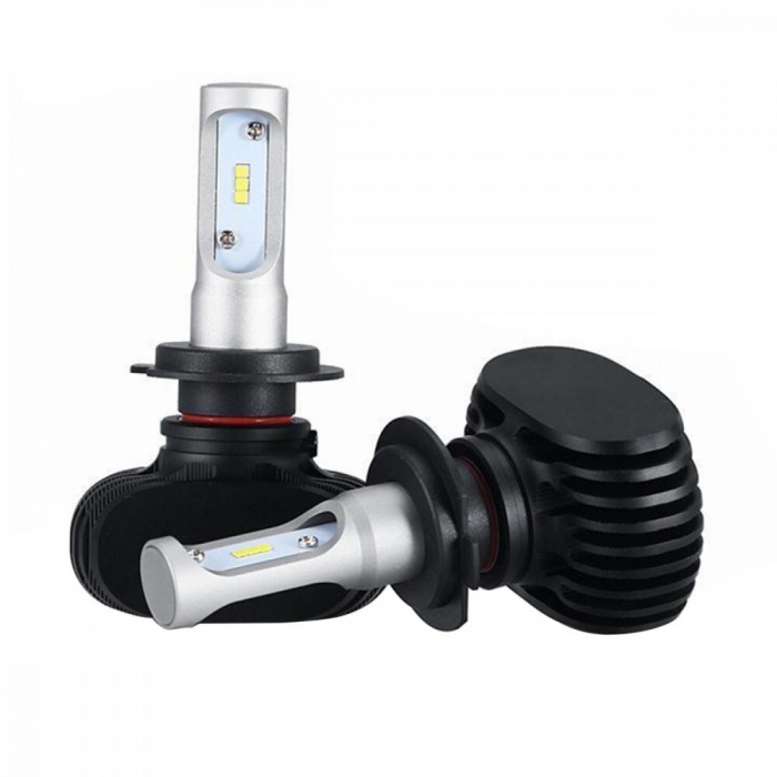 Set 2 leduri H7 CSP Canbus pentru far auto, putere 25W, luminozitate 4000 Lm, 12V-24V S1-H7 [2]