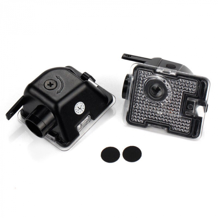 Set 2 Logo Shadow Lights Courtesy pentru Oglinzi dedicate Ford Focus 3 MK3.5 Facelift 2015-2018 - BTML-1002 [3]