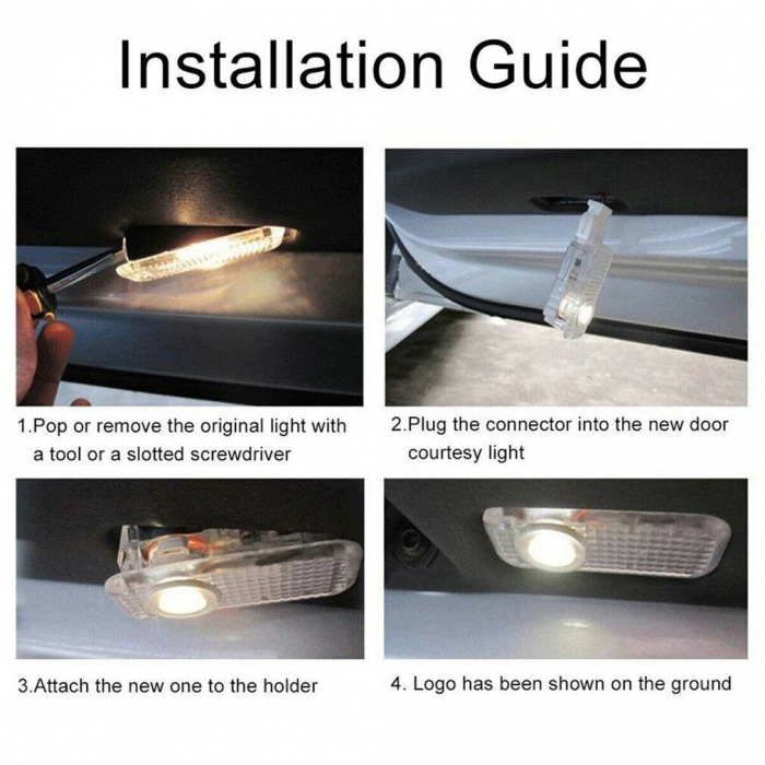 Set 2 Logo Shadow Lights Courtesy pentru portiere dedicate Opel Insignia 1 G09 2008-2016 - BTSL-002113 [3]