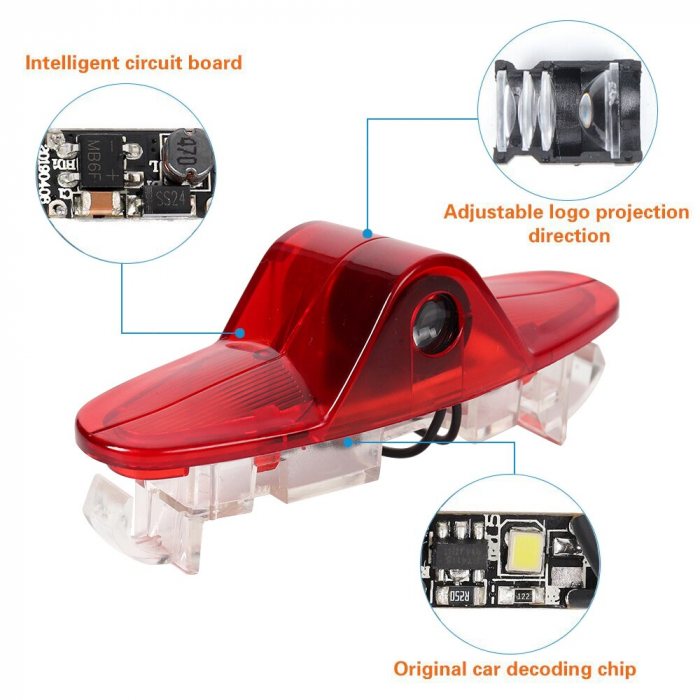Set 2 Logo Shadow Lights Courtesy pentru portiere dedicate Renault Megane 3, Laguna 3, Latitude, Talisman - BTSL-012142 [3]