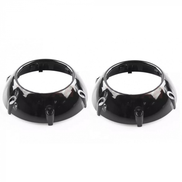 Set 2 lupe Bifazice Bixenon Biled Mini H1 2.5", lungime 11.5cm, universale cu ornamente Z106 negre incluse [1]