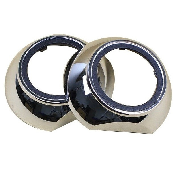 Set 2 lupe Bifazice/Bixenon Mini H1 2.5" pentru Skoda Octavia 2 cu ornamente Z114 incluse - pentru farul fara lupa din fabrica [1]