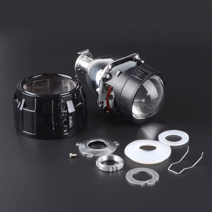 Set 2 lupe Bifazice Mini H1 2.5", lungime 11.5cm, universale cu ornamente Z260 negre incluse [2]