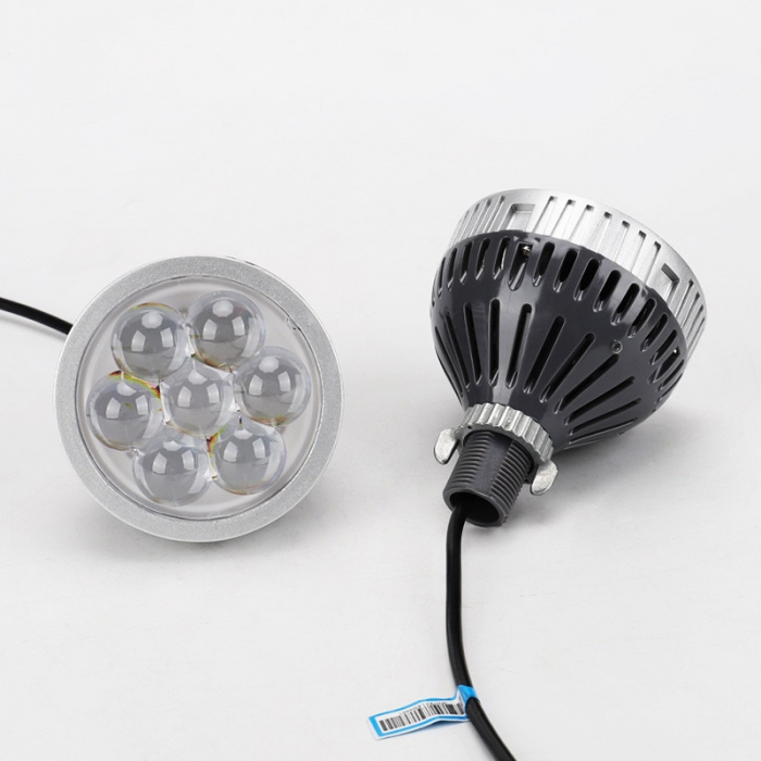 Set 2 proiectore LED 3" pentru faza lunga auto / moto cu lumina de zi DRL 35W, 12V, 3000Lm - i6 [1]