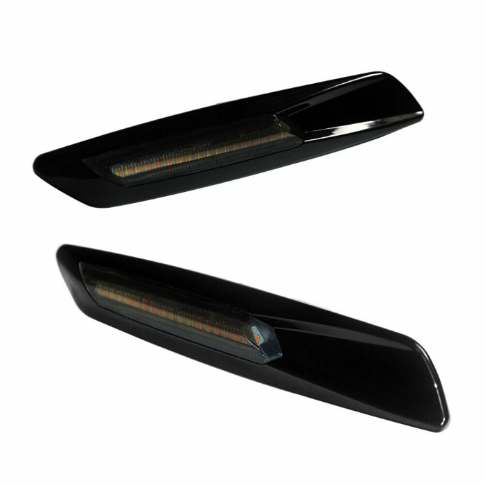 Set 2 Semnalizari Aripa cu Led Negre, dedicate pentru BMW E60, E61, E90, E91, E81, E82, E88 - BTLL-104 [6]