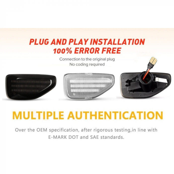 Set 2 Semnalizari Aripa Dinamice Dacia Duster 2, Logan 2, Sandero 2 - SLD-1 [3]