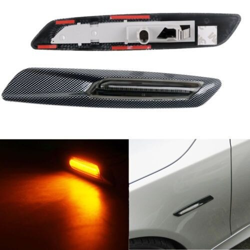 Set 2 Semnalizari Aripa Led Carbon dedicate pentru BMW E60, E61, E90, E91, E81, E82, E88 [1]