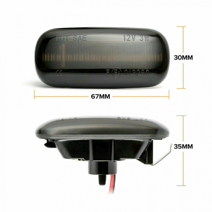 Set 2 Semnalizari Aripa LED dedicate pentru Audi A2, A3, A4, A6, A8, TT, Allroad - BTLL-297-1 [3]