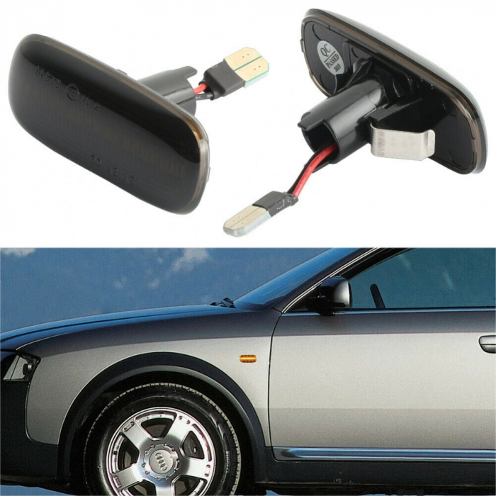 Set 2 Semnalizari Aripa LED dedicate pentru Audi A2, A3, A4, A6, A8, TT - BTLL-299-1 [4]