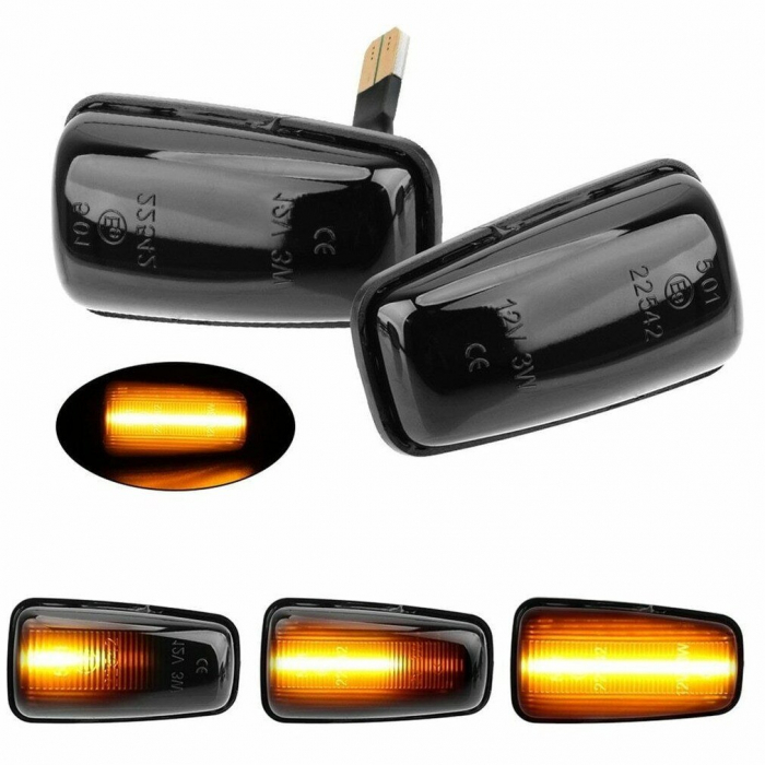 Set 2 Semnalizari LED Aripa Secventiale, Dinamice dedicate pentru Peugeot 106, 306, 406, 806, Expert, Partner - BTLL-327D-1-P3 [2]