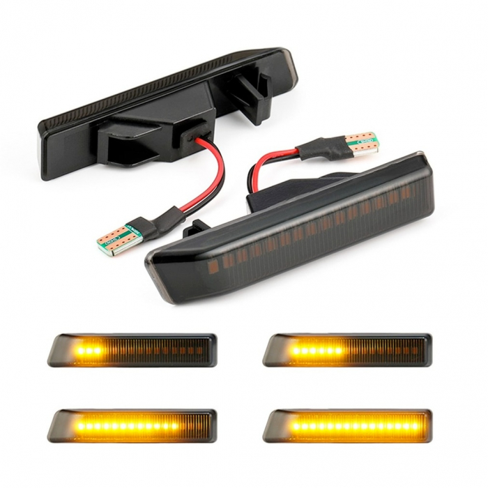 Set 2 Semnalizari Aripa LED dinamice, secventiale pentru BMW E36 Facelift, X5 E53 - D0232 [3]