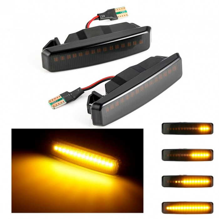 Set 2 Semnalizari Aripa LED Dinamice Secventiale pentru BMW E39 1995-2003 - D0233 [4]