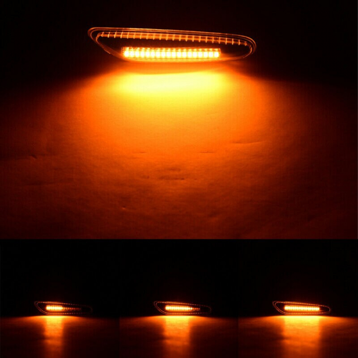 Set 2 Semnalizari Aripa LED Dinamice Secventiale pentru BMW X1 E84, X3 E83, E60, E90, E91, E92, E93, E81, E82, E88 - D0459 [2]