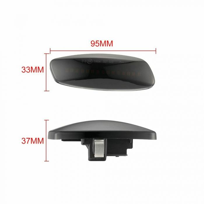 Set 2 Semnalizari Aripa LED Dinamice Secventiale pentru Citroen C3, C4, C5, DS3, DS4 - D0355-C [3]