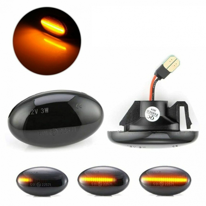 Set 2 Semnalizari Aripa LED Dinamice Secventiale pentru Smart ForTwo W450, W452 - D0341-S [4]