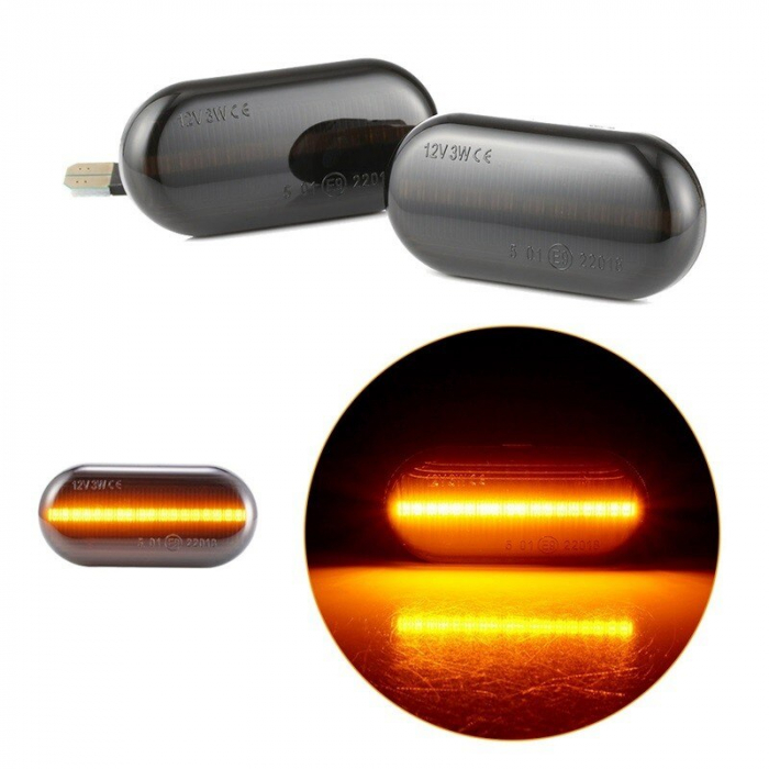 Set 2 Semnalizari Aripa LED pentru Dacia Logan 1, Duster, Lodgy, Dokker BTLL-319-1 [2]